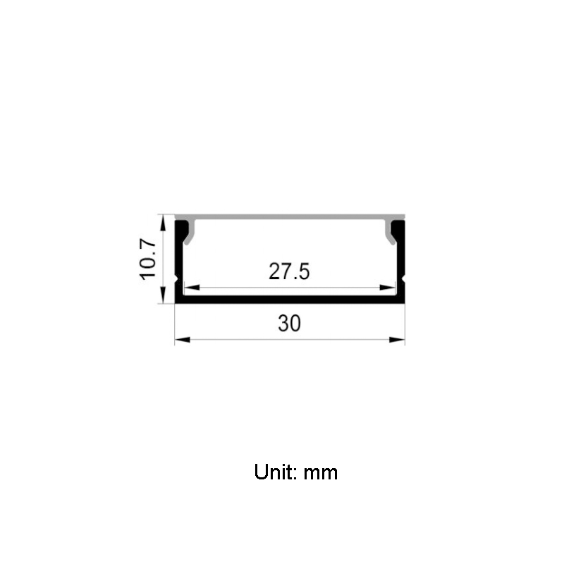 LED Aluminum Channel With Cover For 20mm Multi Row LED Strip Lighting LED Aluminum Channel With Cover For 20mm Multi Row LED Strip Lighting